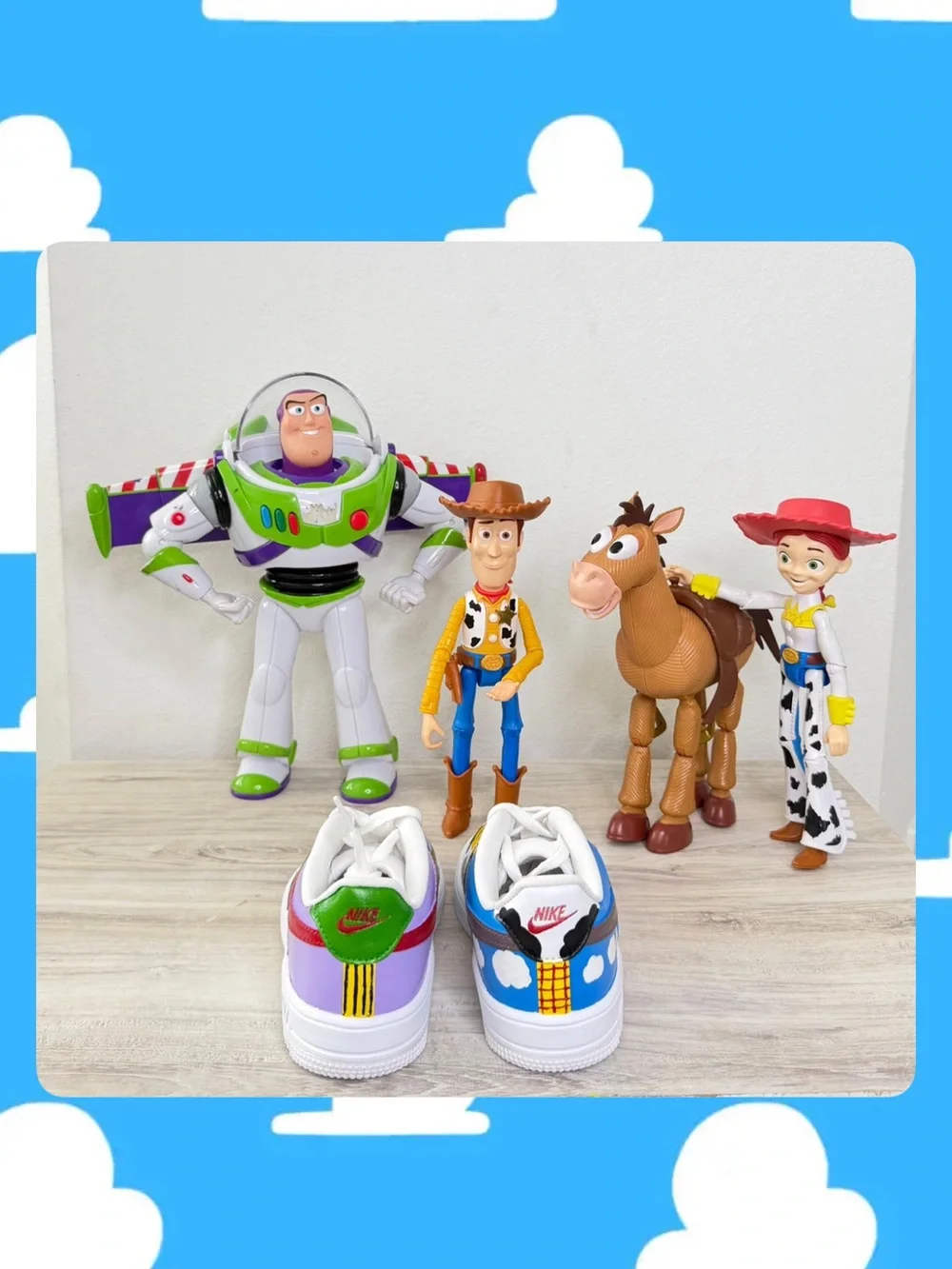 Toy Story Inspired Kids Sneakers in Green, Blue & Purple - Character Style